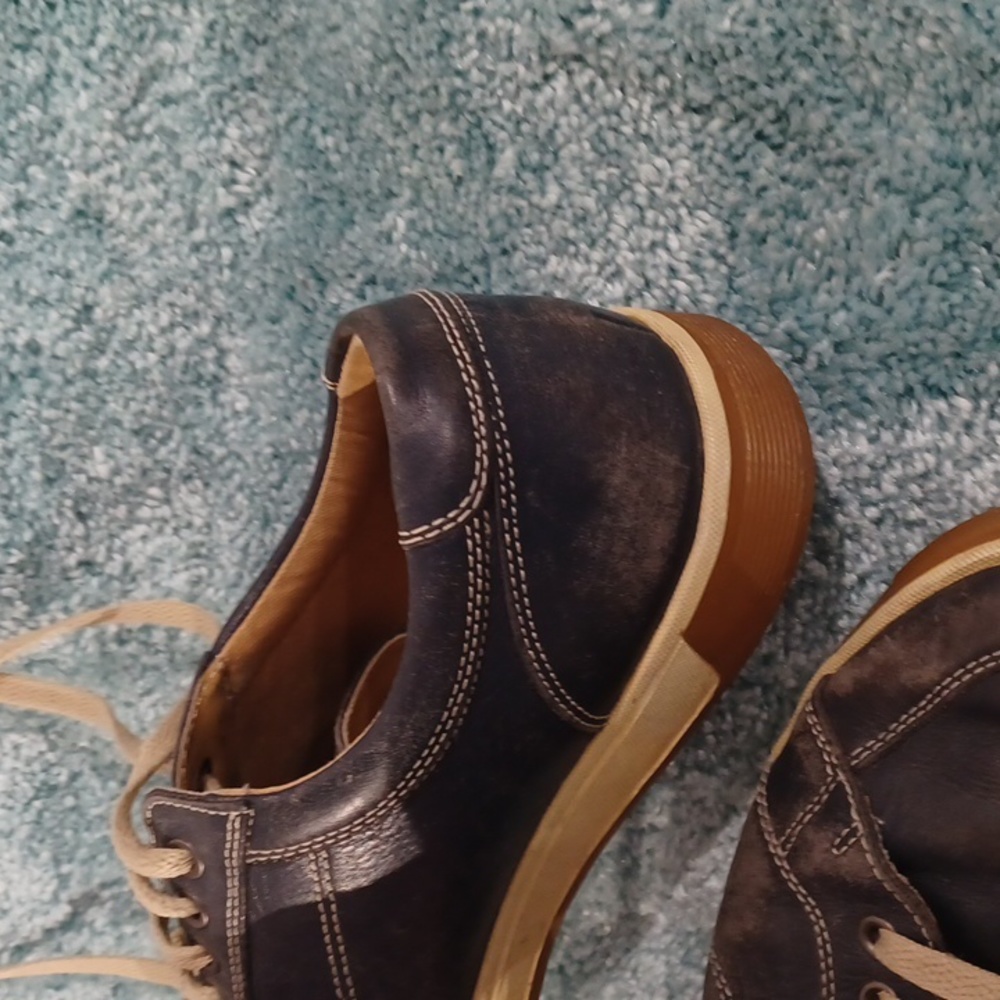COLE HAAN Men's Blue Leather Sneakers size 9 M - Picture 5 of 16